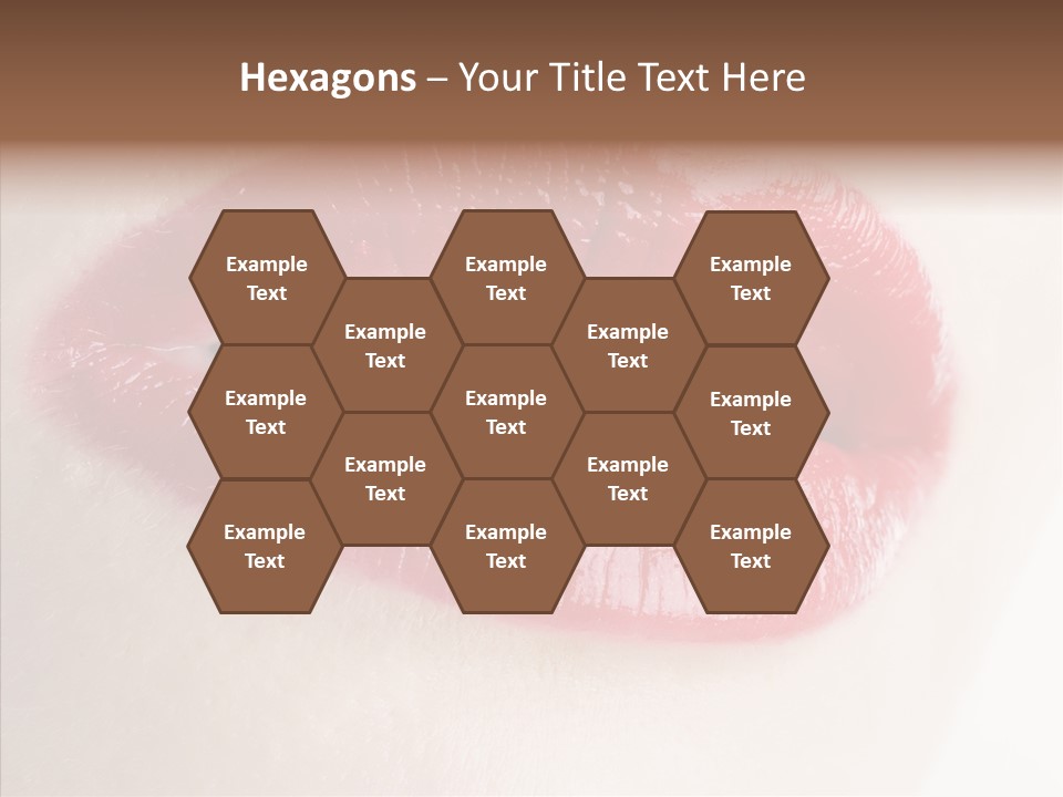 Gesture Beautiful Facial PowerPoint Template