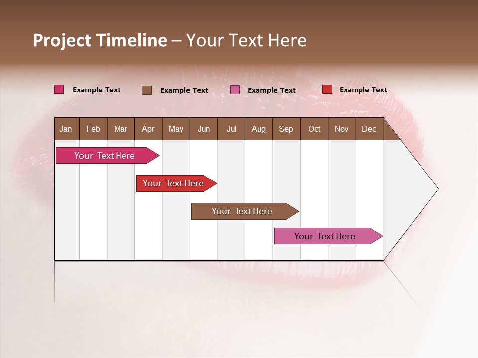 Gesture Beautiful Facial PowerPoint Template