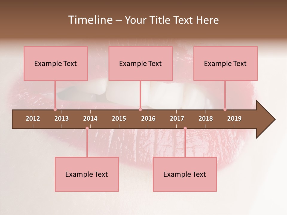 Gesture Beautiful Facial PowerPoint Template
