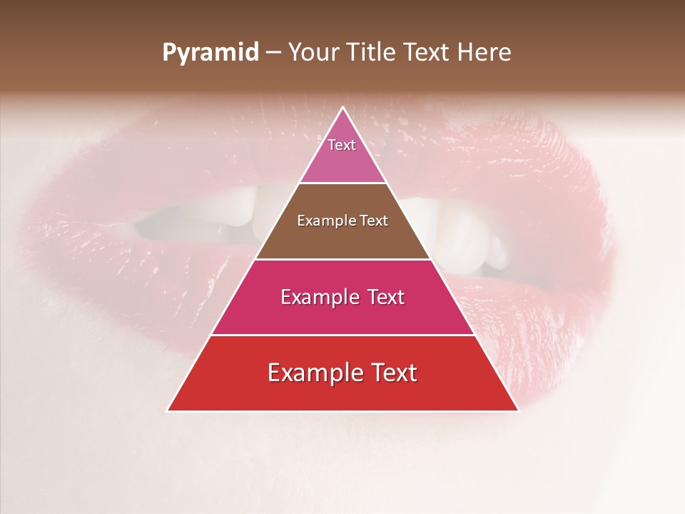 Gesture Beautiful Facial PowerPoint Template