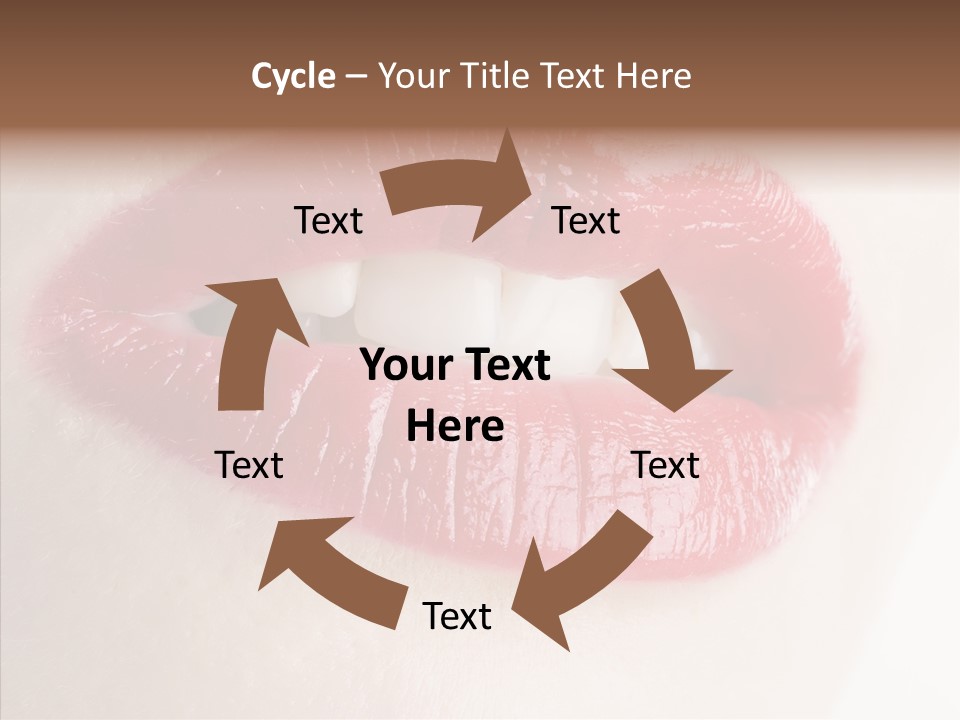 Gesture Beautiful Facial PowerPoint Template