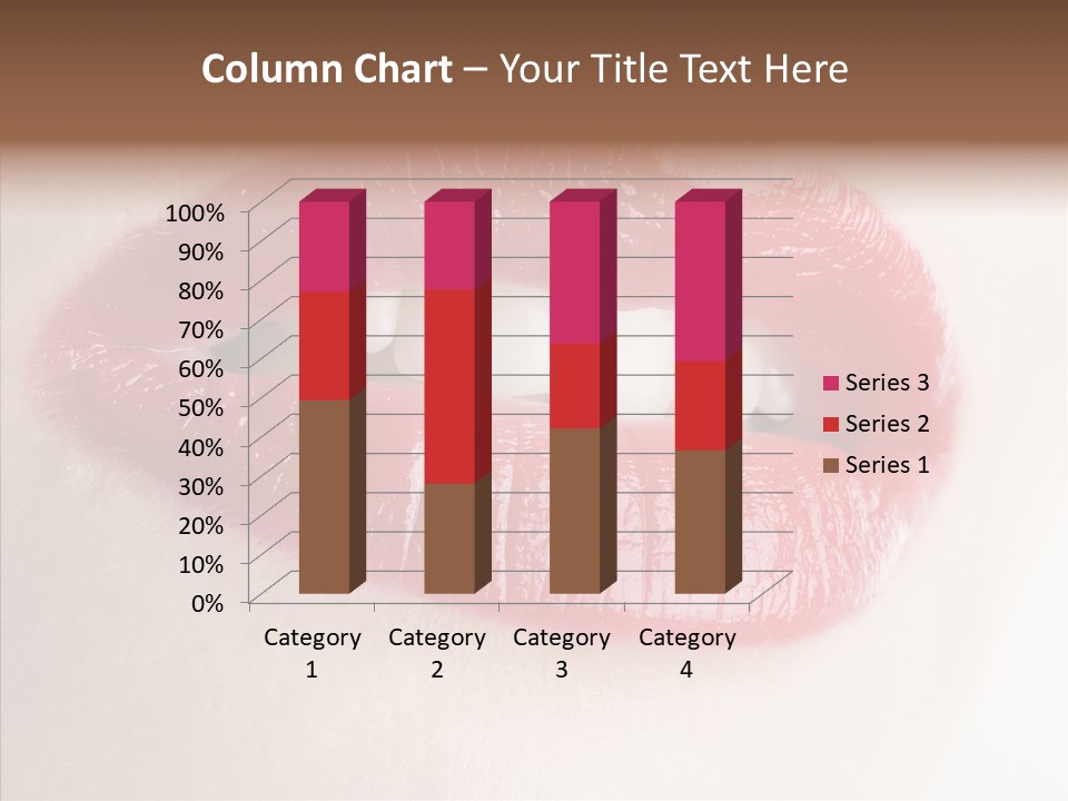 Gesture Beautiful Facial PowerPoint Template