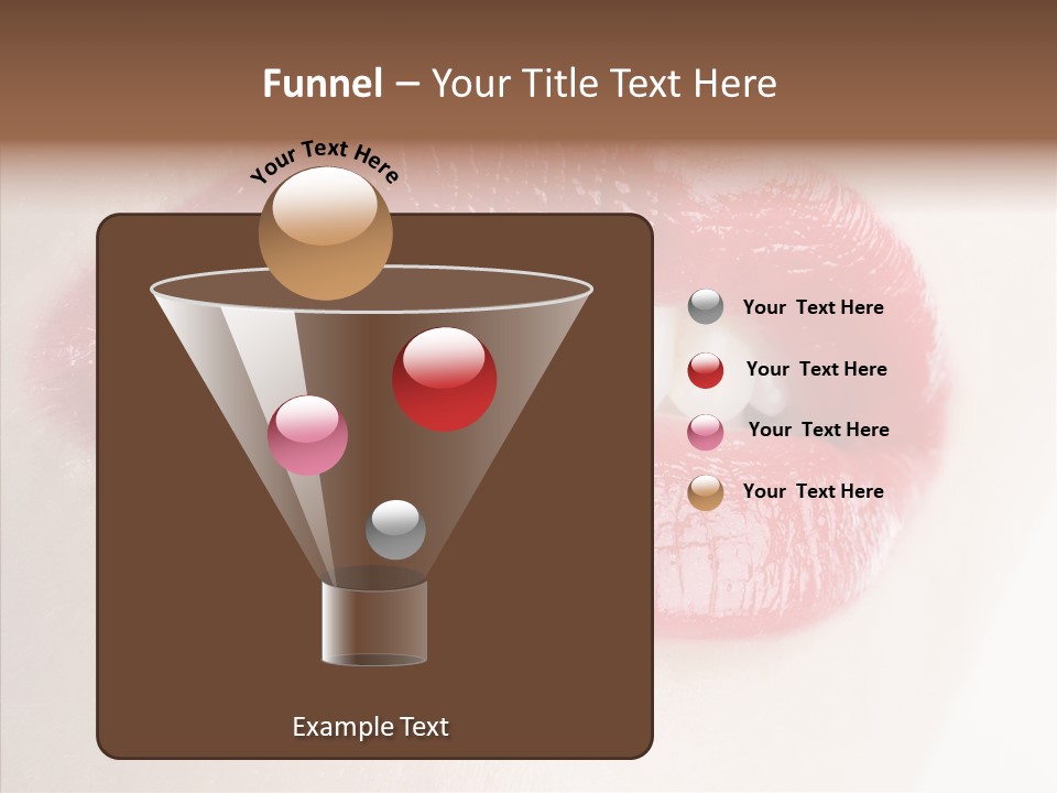 Gesture Beautiful Facial PowerPoint Template