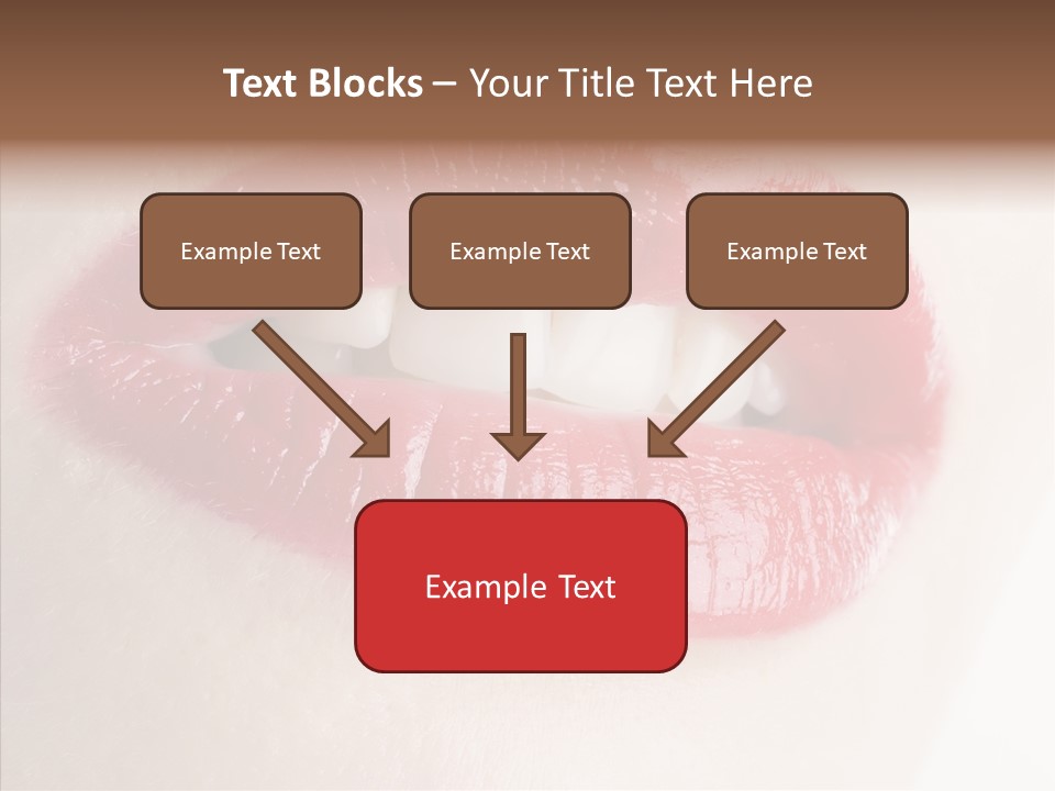 Gesture Beautiful Facial PowerPoint Template