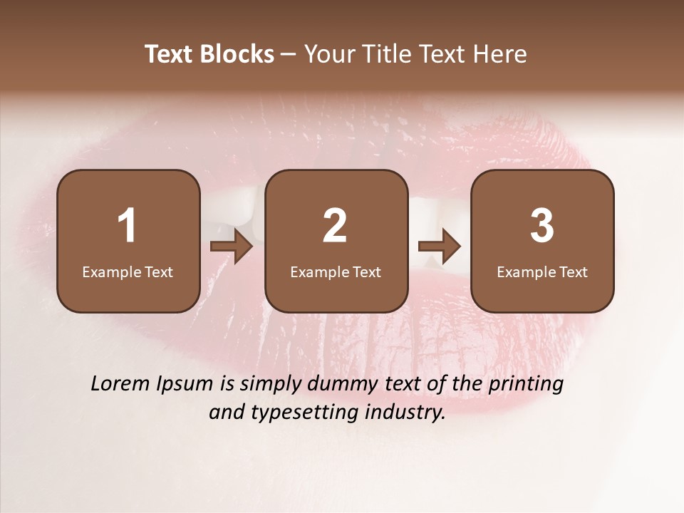 Gesture Beautiful Facial PowerPoint Template