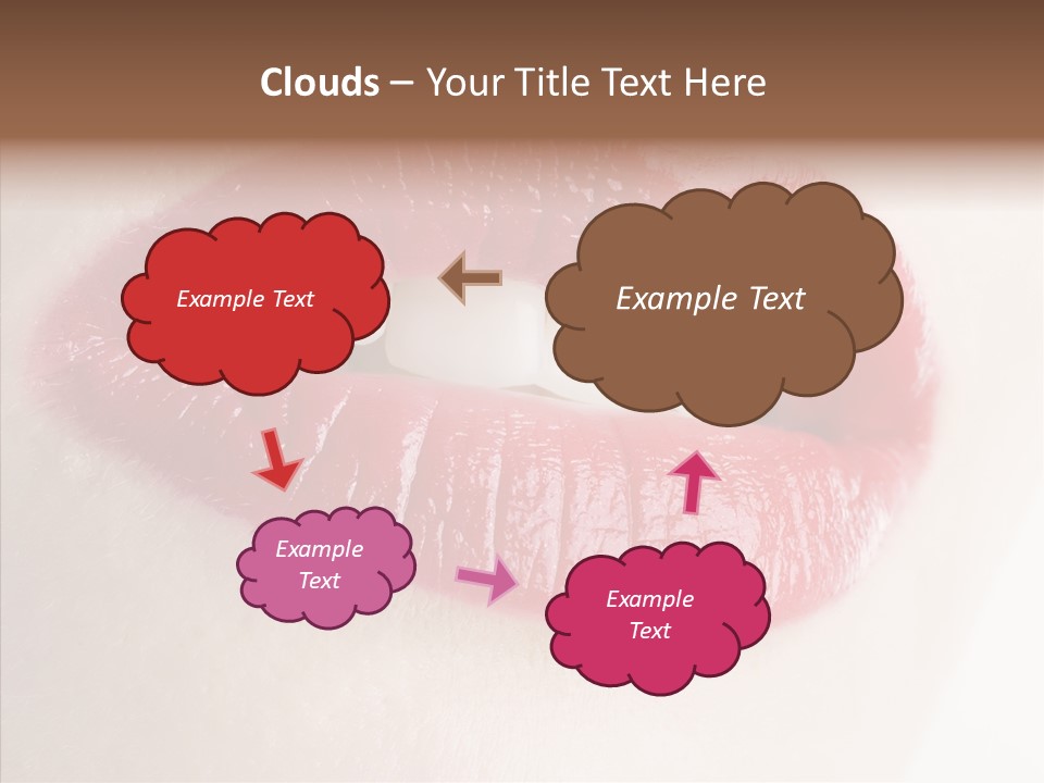 Gesture Beautiful Facial PowerPoint Template