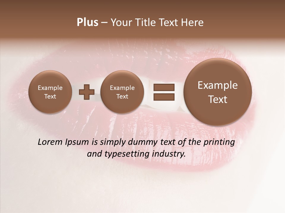 Gesture Beautiful Facial PowerPoint Template