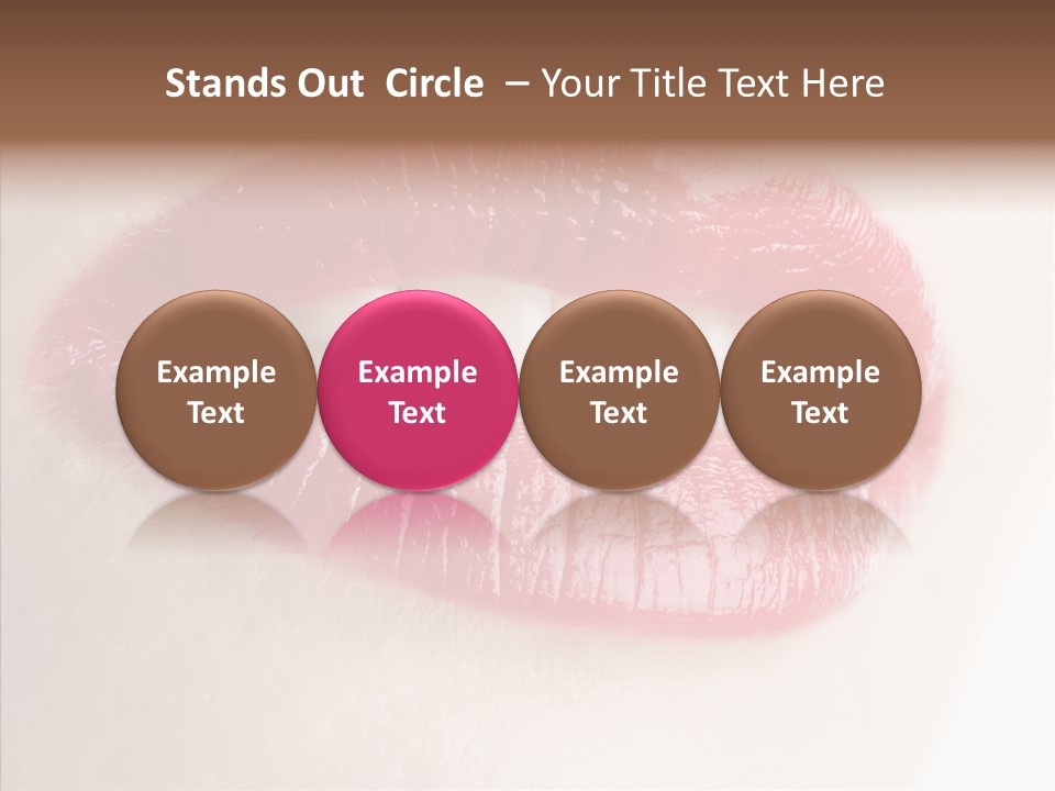 Gesture Beautiful Facial PowerPoint Template