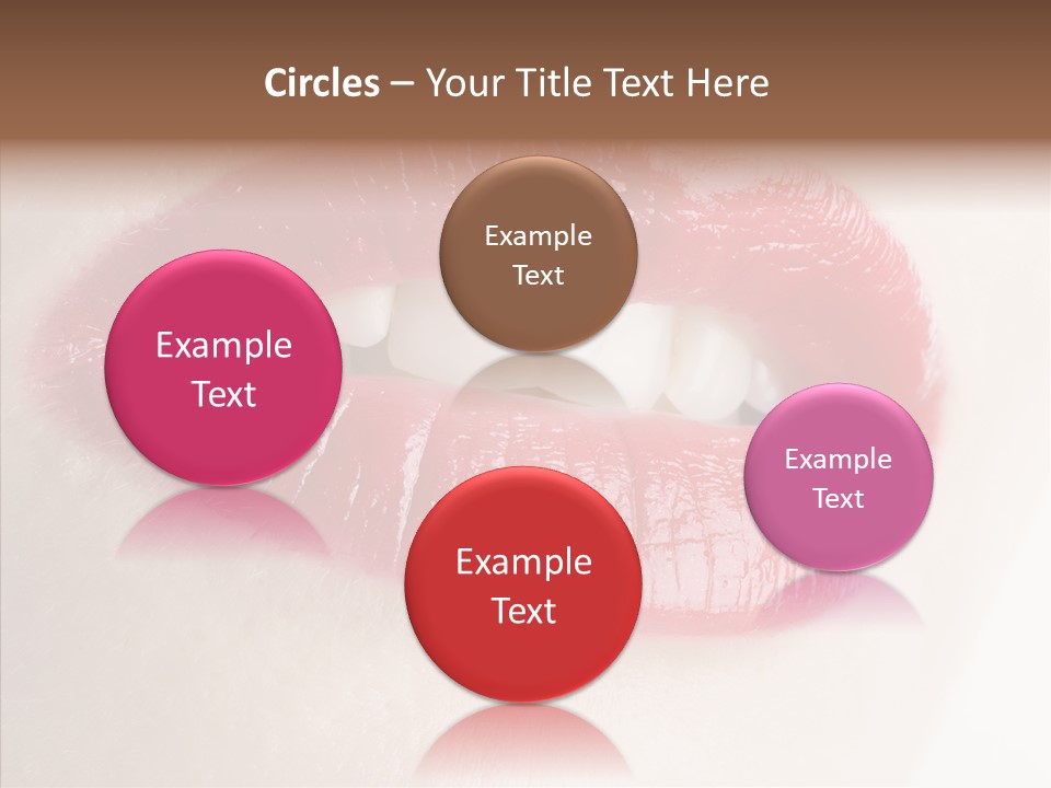 Gesture Beautiful Facial PowerPoint Template