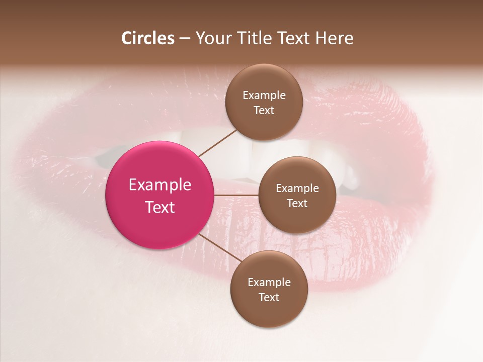 Gesture Beautiful Facial PowerPoint Template