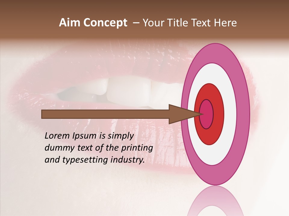 Gesture Beautiful Facial PowerPoint Template