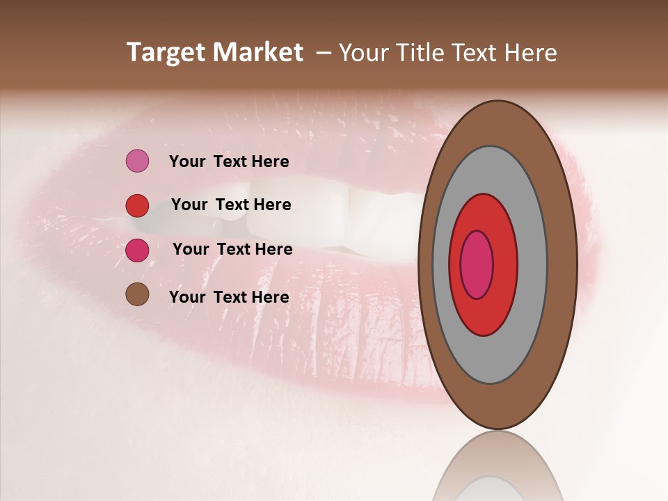 Gesture Beautiful Facial PowerPoint Template