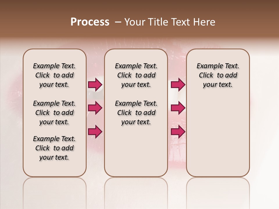 Gesture Beautiful Facial PowerPoint Template