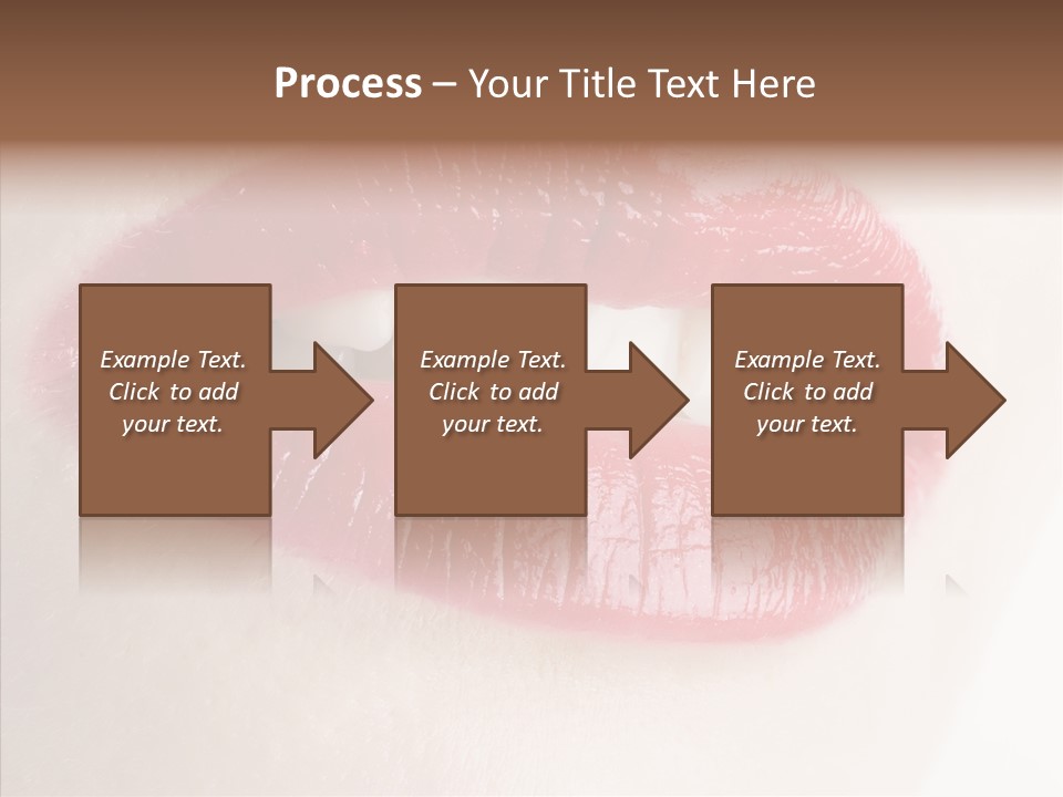 Gesture Beautiful Facial PowerPoint Template