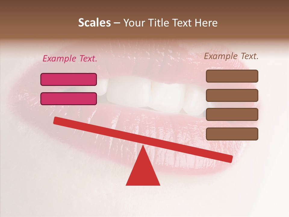 Gesture Beautiful Facial PowerPoint Template