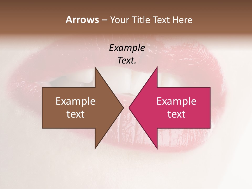 Gesture Beautiful Facial PowerPoint Template