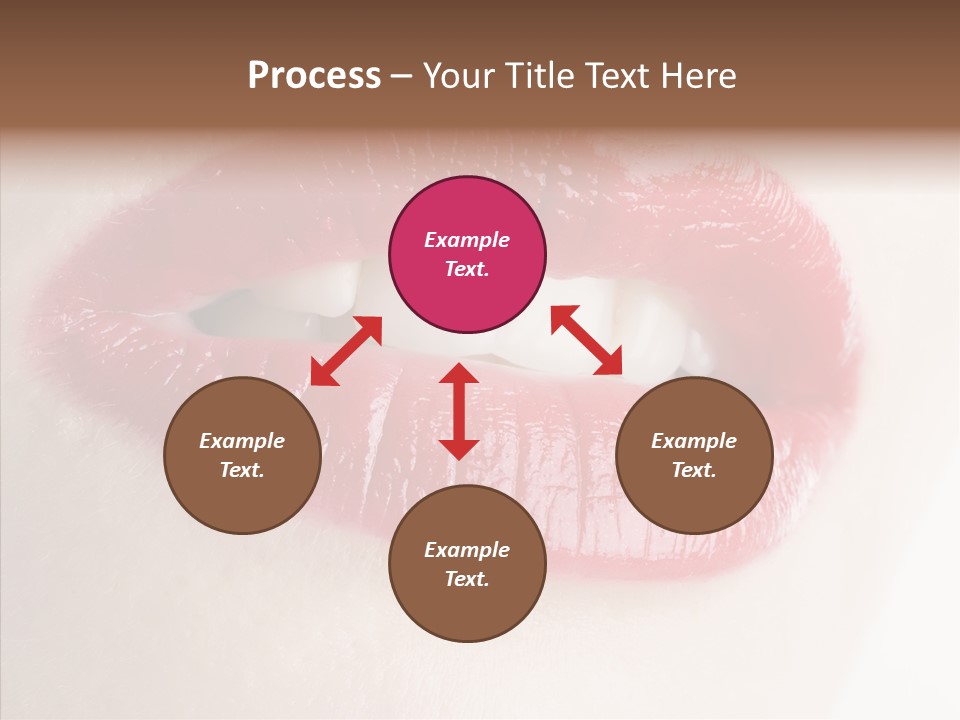 Gesture Beautiful Facial PowerPoint Template