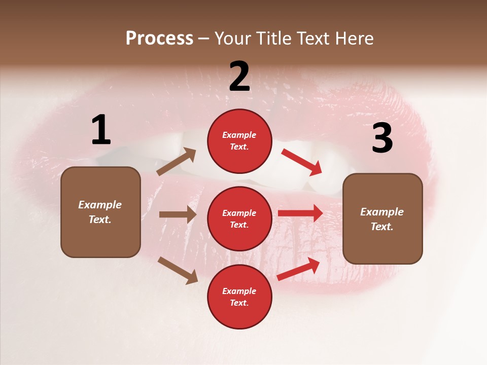 Gesture Beautiful Facial PowerPoint Template