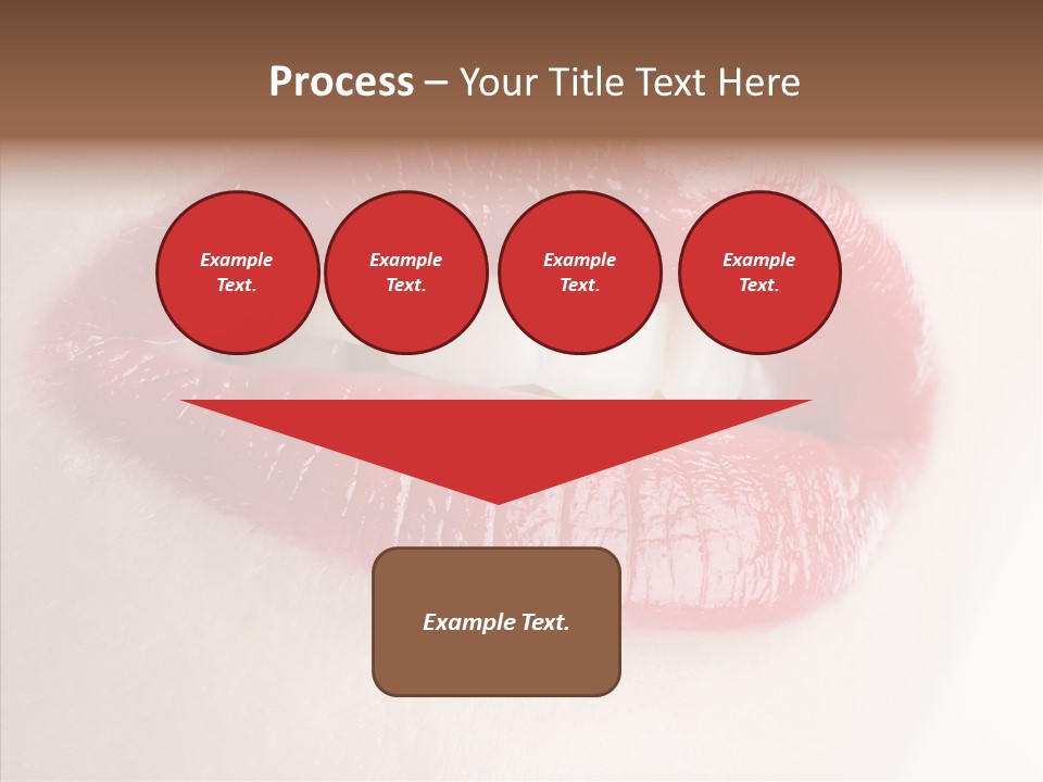 Gesture Beautiful Facial PowerPoint Template