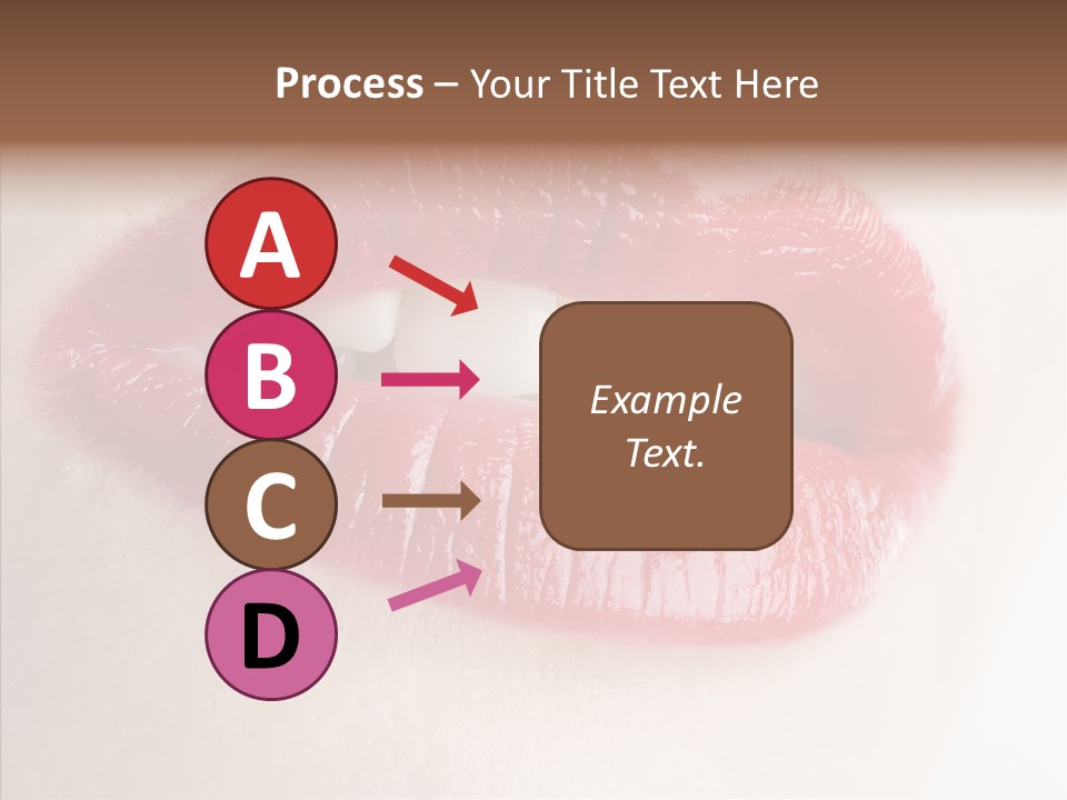 Gesture Beautiful Facial PowerPoint Template