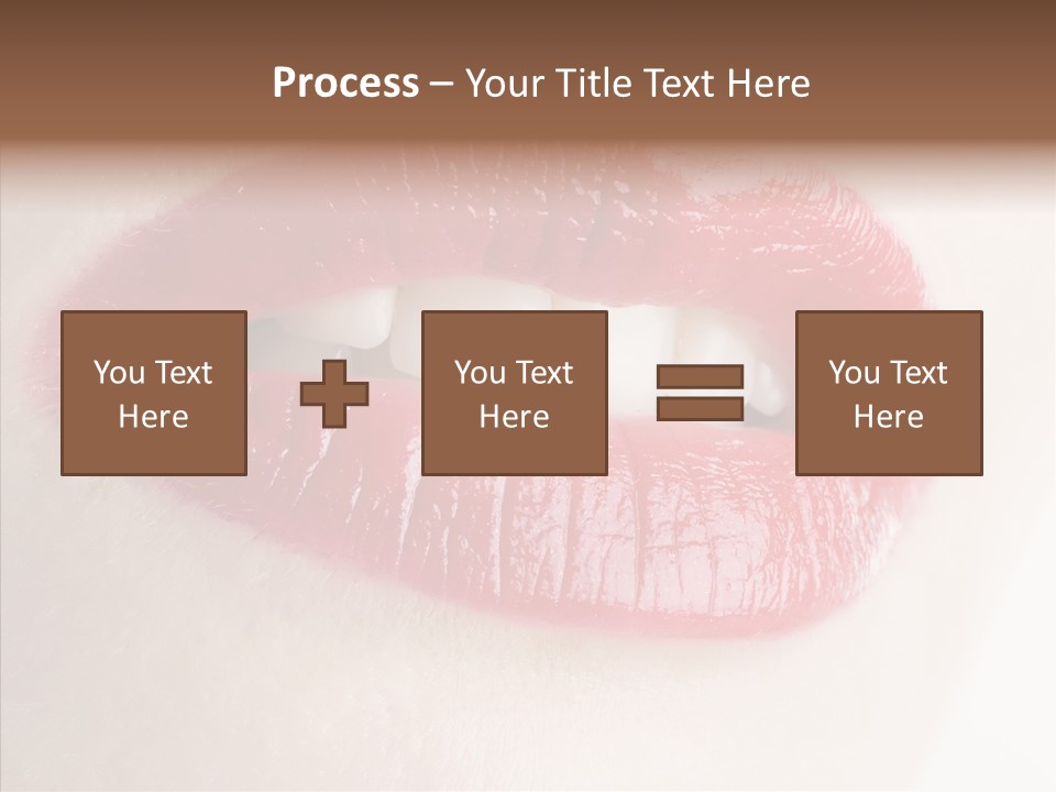 Gesture Beautiful Facial PowerPoint Template