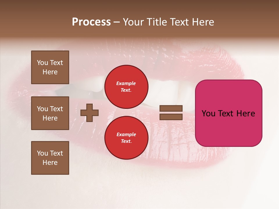 Gesture Beautiful Facial PowerPoint Template