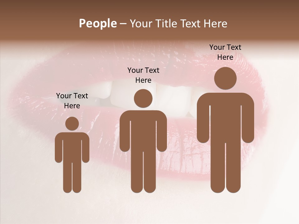 Gesture Beautiful Facial PowerPoint Template