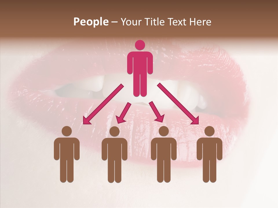 Gesture Beautiful Facial PowerPoint Template