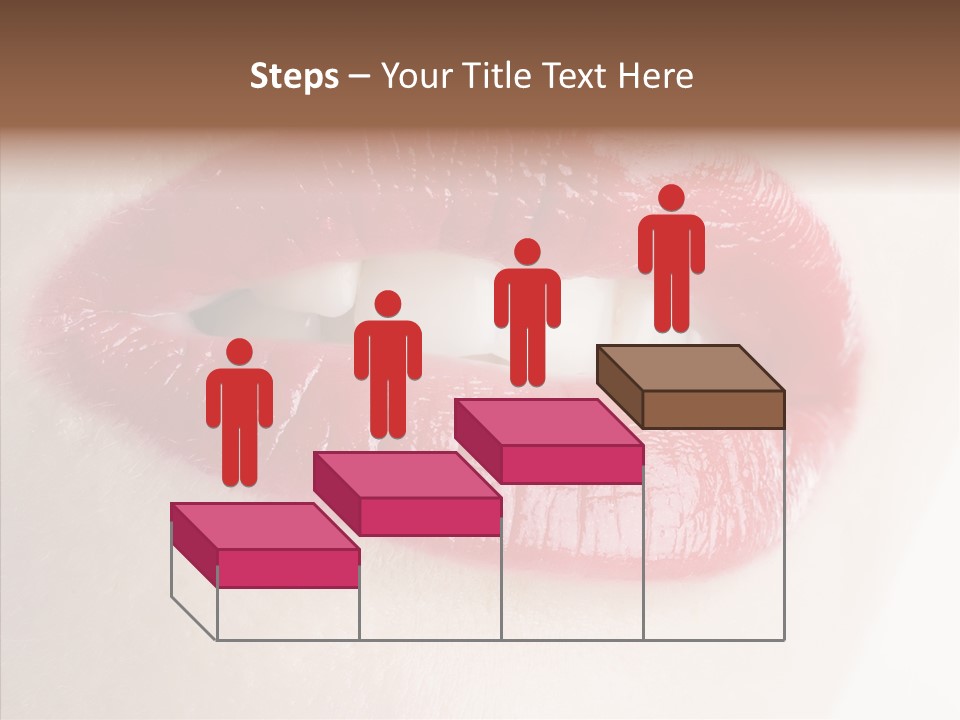 Gesture Beautiful Facial PowerPoint Template