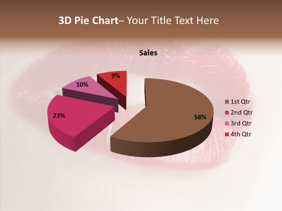 Gesture Beautiful Facial PowerPoint Template