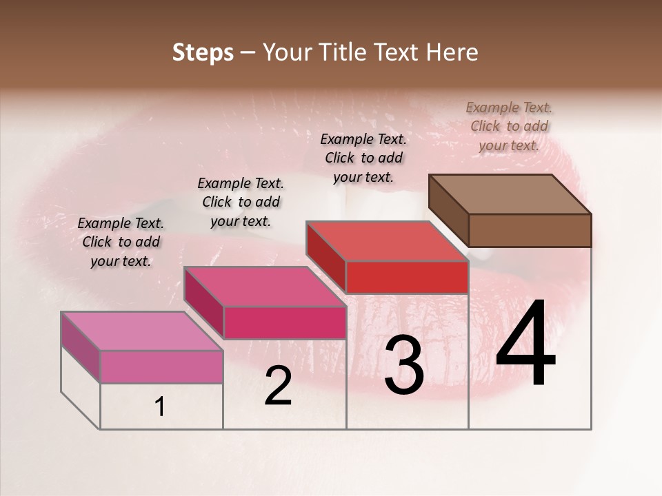 Gesture Beautiful Facial PowerPoint Template