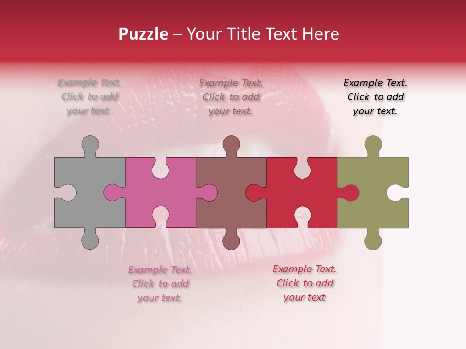 Teeth Caucasian Cheerful PowerPoint Template