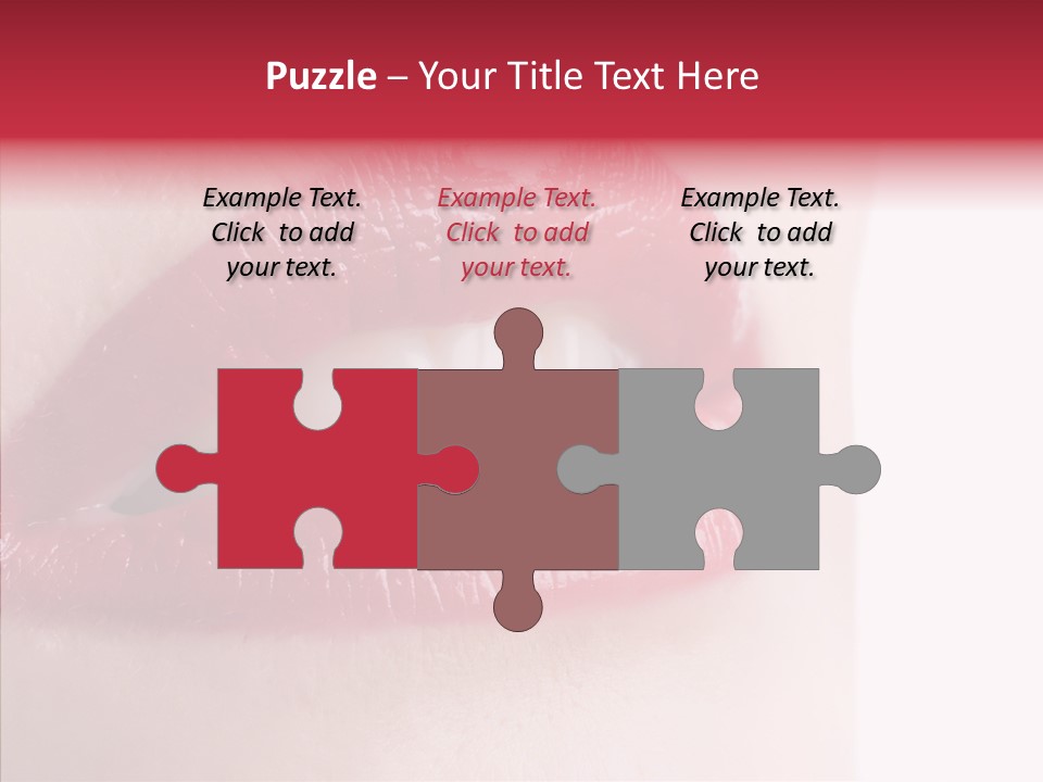 Teeth Caucasian Cheerful PowerPoint Template