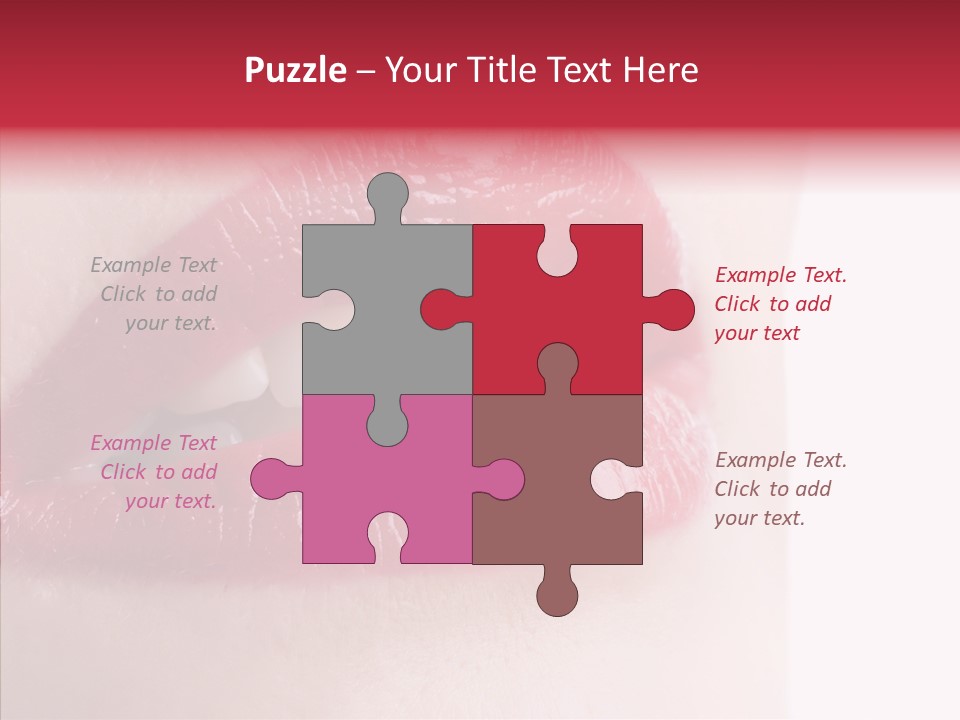 Teeth Caucasian Cheerful PowerPoint Template