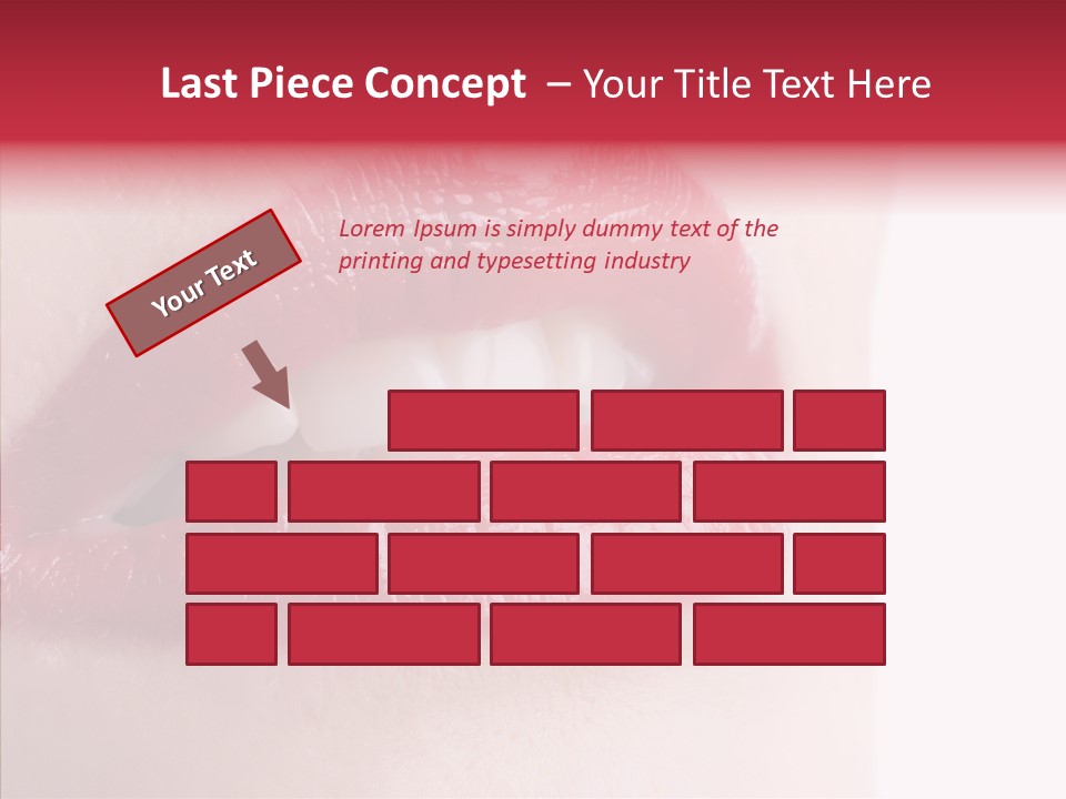 Teeth Caucasian Cheerful PowerPoint Template