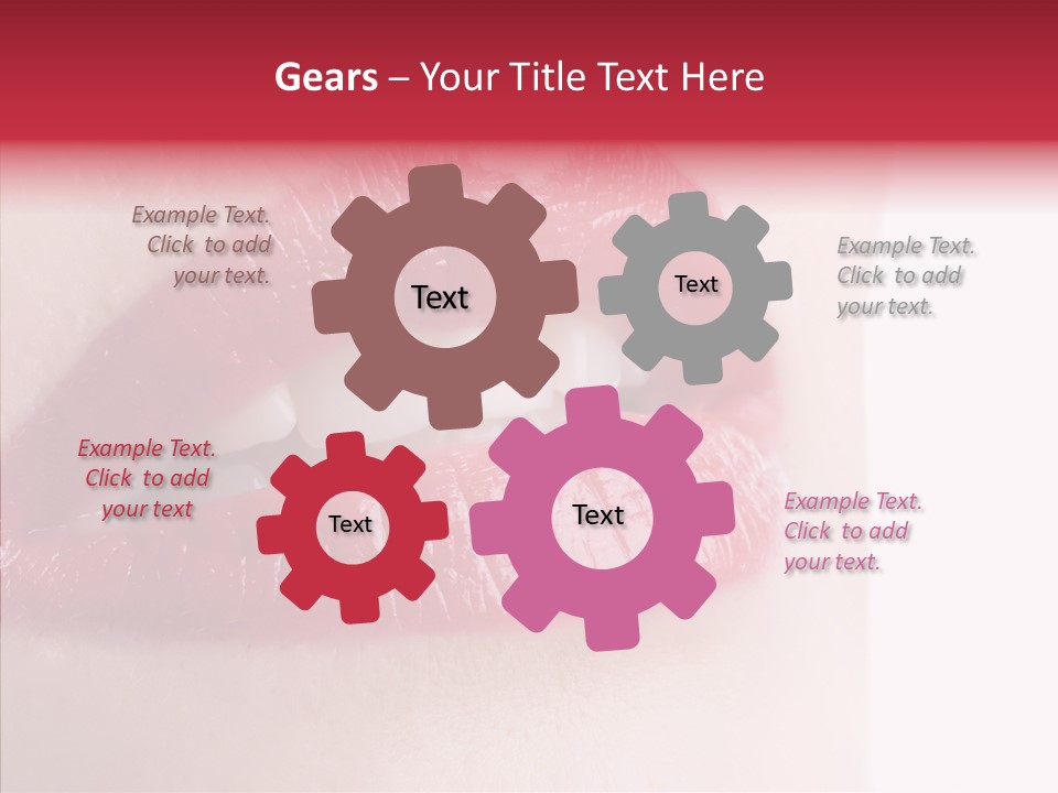 Teeth Caucasian Cheerful PowerPoint Template