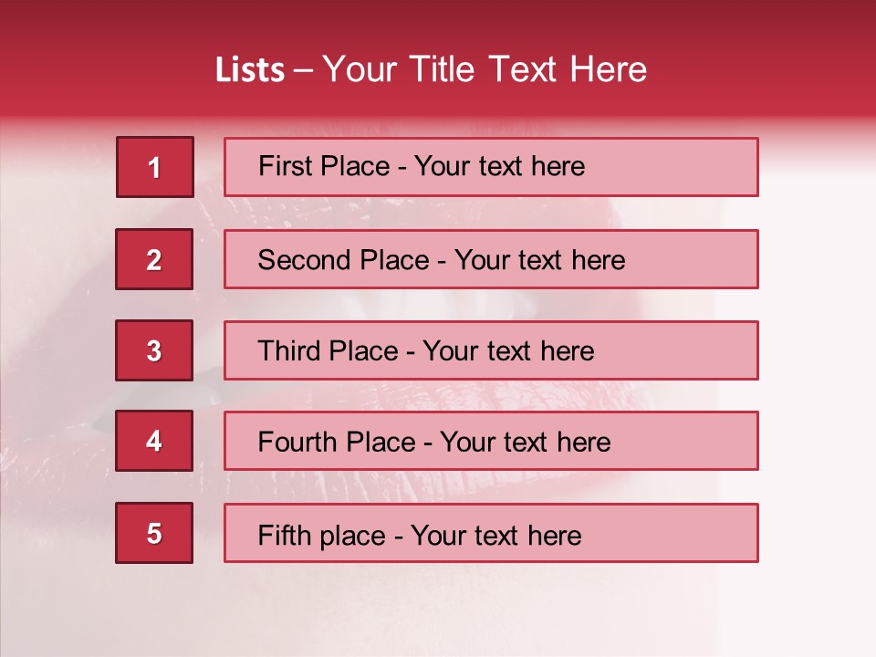 Teeth Caucasian Cheerful PowerPoint Template