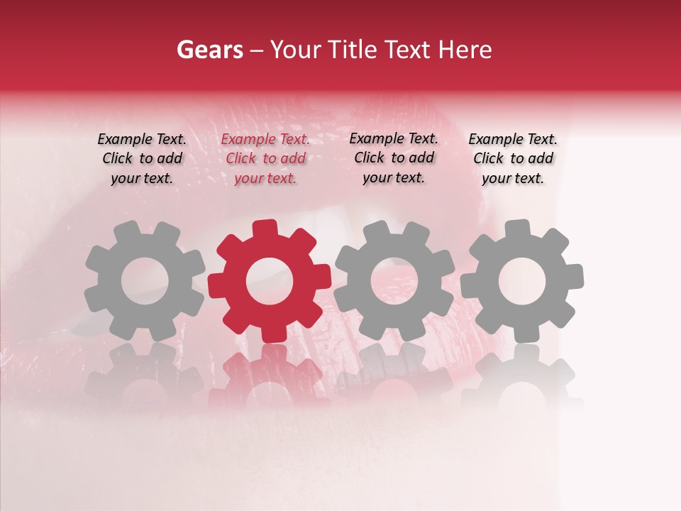 Teeth Caucasian Cheerful PowerPoint Template