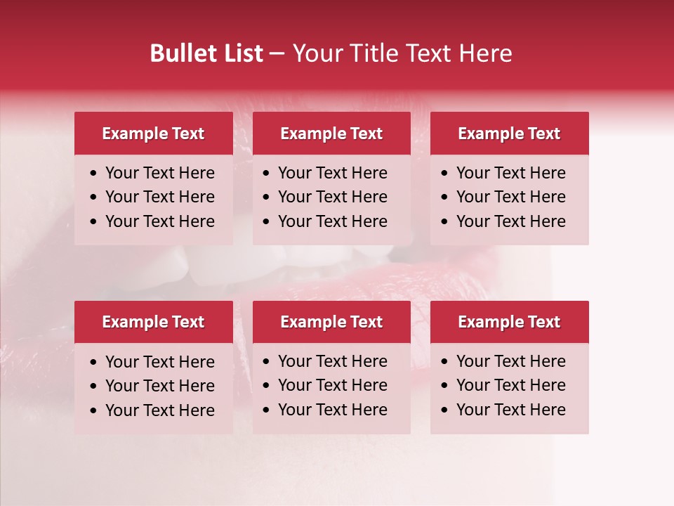 Teeth Caucasian Cheerful PowerPoint Template