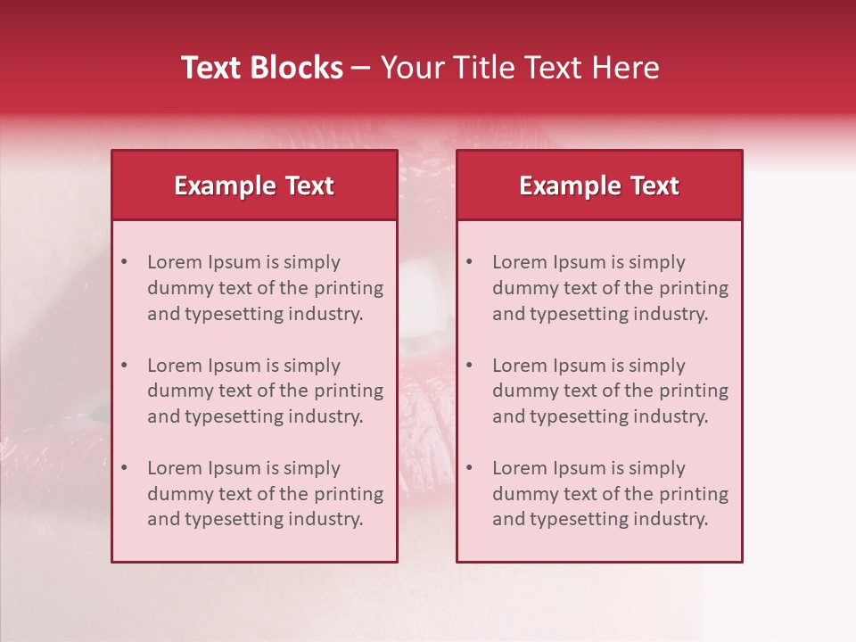 Teeth Caucasian Cheerful PowerPoint Template