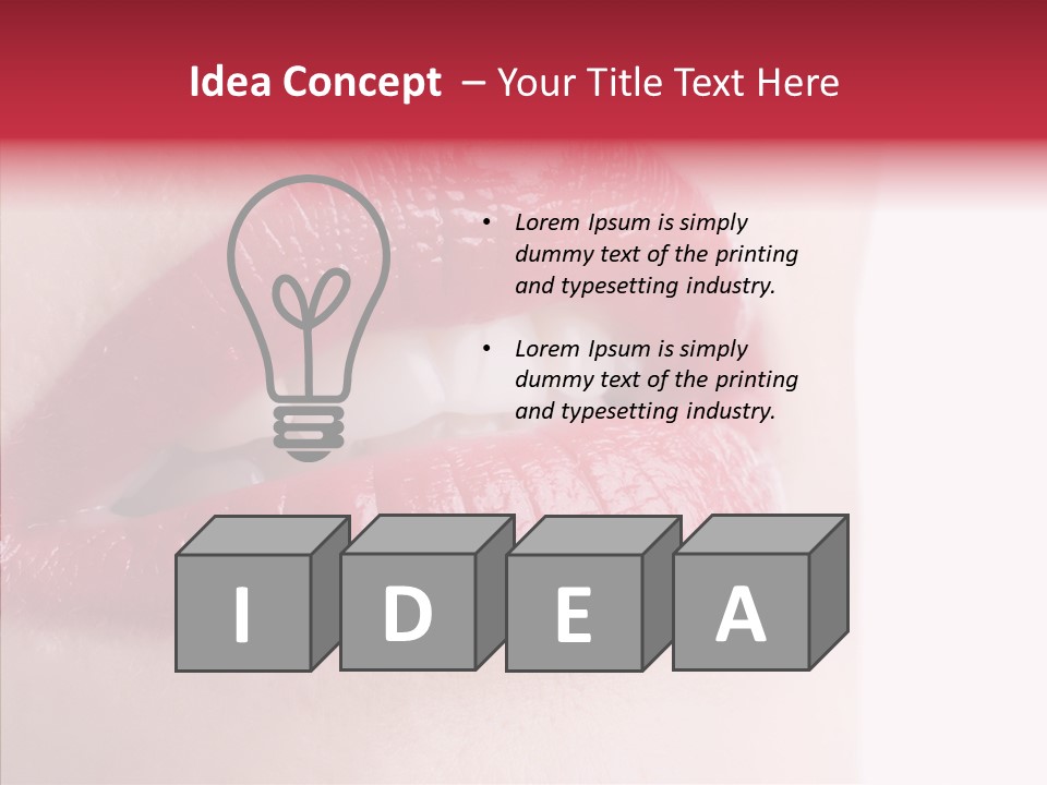 Teeth Caucasian Cheerful PowerPoint Template