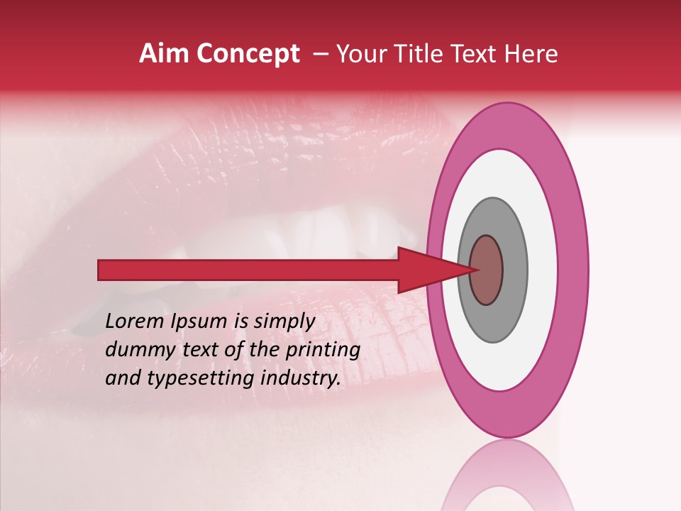 Teeth Caucasian Cheerful PowerPoint Template