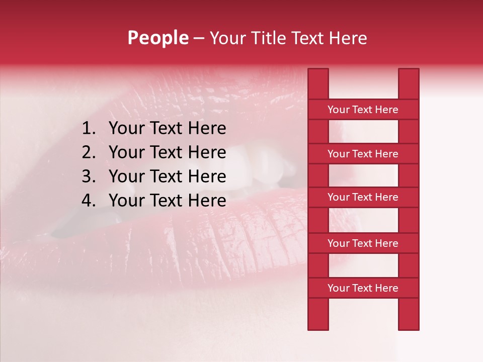 Teeth Caucasian Cheerful PowerPoint Template