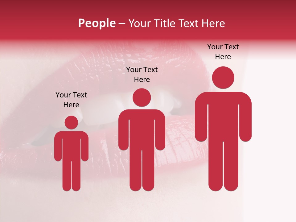 Teeth Caucasian Cheerful PowerPoint Template