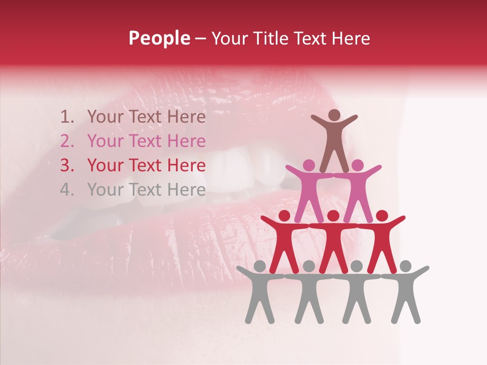 Teeth Caucasian Cheerful PowerPoint Template