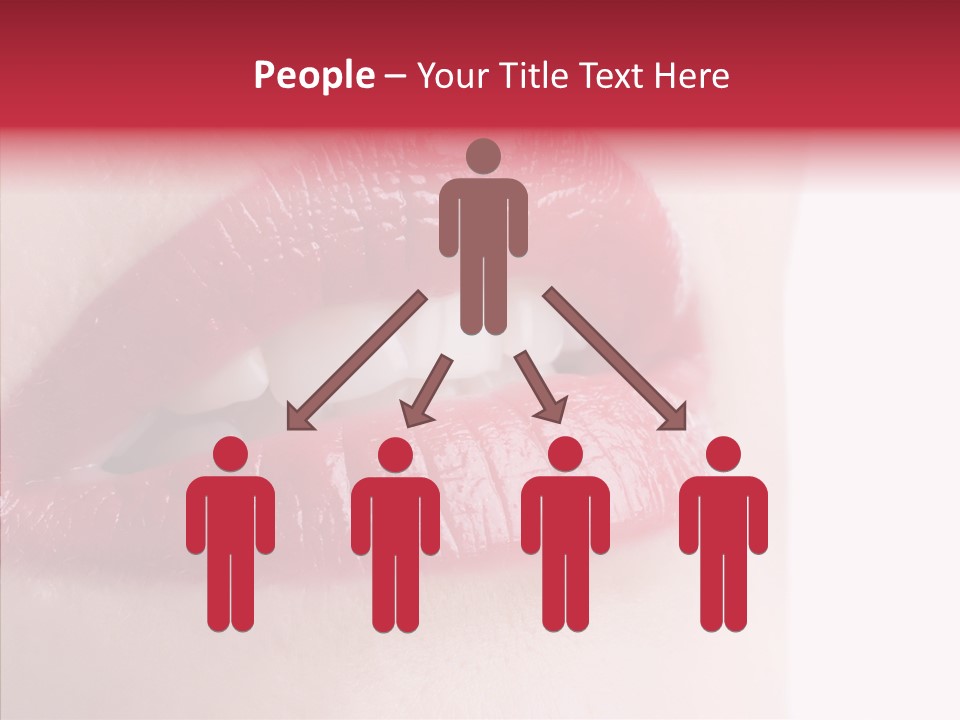 Teeth Caucasian Cheerful PowerPoint Template