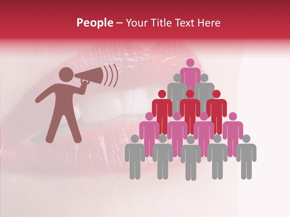 Teeth Caucasian Cheerful PowerPoint Template