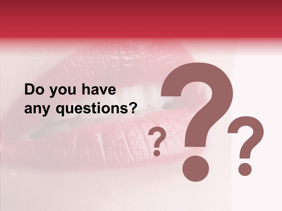 Teeth Caucasian Cheerful PowerPoint Template