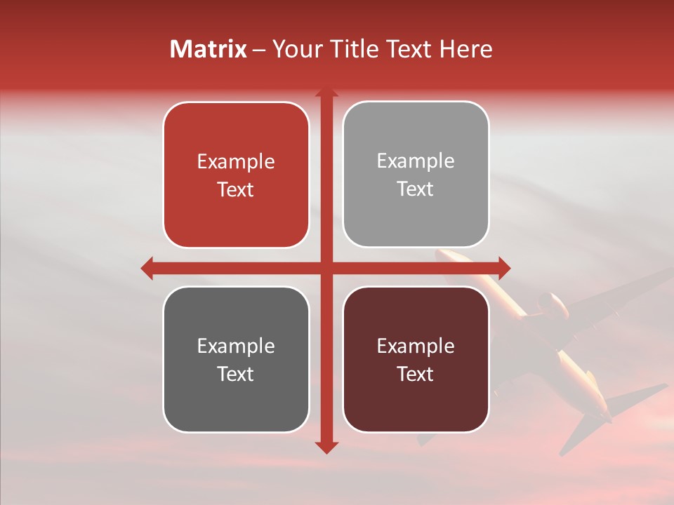 Silhouette Wings Land PowerPoint Template