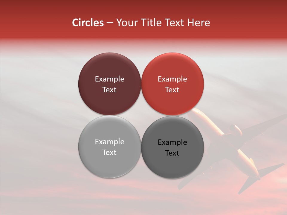 Silhouette Wings Land PowerPoint Template